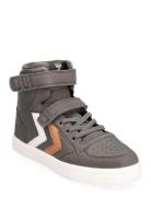 Slimmer Stadil Leather High Jr Sport Sneakers High-top Sneakers Grey Hummel