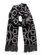 G Pattern Wool Scarf Accessories Scarves Winter Scarves Black GANT