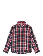 Checked Flannel Bd Shirt Tops Shirts Long-sleeved Shirts Red GANT