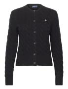 Cable-Knit Wool-Cashmere Cardigan Tops Knitwear Cardigans Black Polo Ralph Lauren