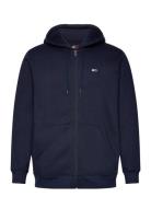 Tjm Reg S Flag Zip Thru Tops Sweatshirts & Hoodies Hoodies Navy Tommy Jeans