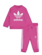 Crew Set Sport Sweatsuits Pink Adidas Originals