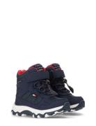 Tommy Hilfiger Warm Winter Boots Vinterstøvler Med Snøre Navy Tommy Hilfiger