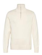 Jorfrederiksberg Knit Half Zip Tops Knitwear Half Zip Jumpers White Jack & J S