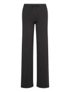 Everyday Straight Leg Pants Pyjamasbukser Hyggebukser Black Organic Basics