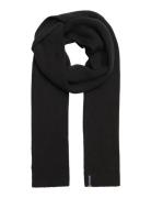 Essential Logo Knitted Scarf Accessories Scarves Winter Scarves Black Superdry