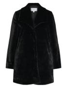 Viebba L/S New Coat Outerwear Faux Fur Black Vila