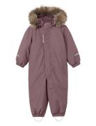 Nmnsnow10 Suit Solid Fo Noos Outerwear Coveralls Snow-ski Coveralls & Sets Purple Name It