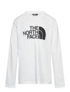 Teen Easy Ls Tee Tops T-shirts Long-sleeved T-Skjorte White The North Face