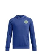 Ua B Rival Flc Spirallogo Hd Tops Sweatshirts & Hoodies Hoodies Blue Under Armour