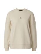 Jackie Over D Sweatshirt Tops Sweatshirts & Hoodies Sweatshirts Beige Lexington Clothing