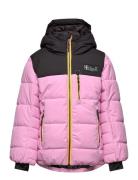 Jr. Ski Jacket - Quilt Outerwear Jackets & Coats Quilted Jackets Pink Color Kids