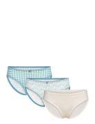 Jackie - 3 Briefs Trusser, Tanga Briefs Blue Etam