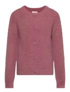 Cardigan Knit Glitter Tops Knitwear Cardigans Pink Creamie