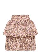 Skirt Aop Dresses & Skirts Skirts Short Skirts Pink Minymo