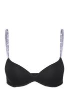 Wireless Push Up Lingerie Bras & Tops Soft Bras Non Wired Bras Black Tommy Hilfiger