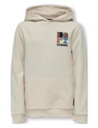 Kobmorgan L/S Hood Swt Tops Sweatshirts & Hoodies Hoodies Cream Kids Only