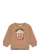 Tnsludvig Waffle Sweatshirt Tops Sweatshirts & Hoodies Sweatshirts Brown The New