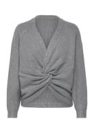 Mschtatina Rachelle Pullover Tops Knitwear Jumpers Grey MSCH Copenhagen