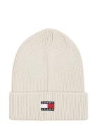 Tjw Heritage Core Beanie Accessories Headwear Beanies Cream Tommy Hilfiger