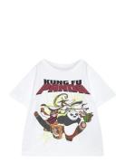 Nmmjac Kungfupanda Nreg Ss Top Box Sky Tops T-Kortærmet Skjorte White Name It