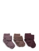 Wool Rib Baby Socks - 3-Pack Sokker Strømper Multi/patterned Mp Denmark