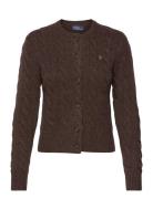 Cable-Knit Wool-Cashmere Cardigan Tops Knitwear Cardigans Brown Polo Ralph Lauren