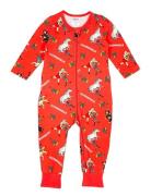 Strongest Pyjamas Pyjamas Sie Jumpsuit Red Pippi Langstrømpe