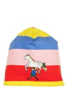 Pippi Stripe Beanie Accessories Headwear Hats Beanie Multi/patterned Pippi Langstrømpe