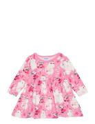 Jewellery Bodysuit Dress Dresses & Skirts Dresses Baby Dresses Long-sleeved Baby Dresses Pink MUMIN