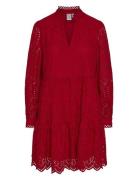 Yasholi Ls Dress S. Noos Kort Kjole Red YAS