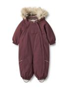 Snowsuit Nickie Tech Outerwear Coveralls Snow-ski Coveralls & Sets Purple Wheat