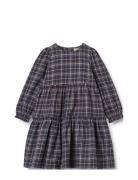 Dress L/S Fanny Dresses & Skirts Dresses Casual Dresses Long-sleeved Casual Dresses Navy Wheat