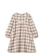 Nightgown Gudrun Dresses & Skirts Dresses Casual Dresses Long-sleeved Casual Dresses Cream Wheat