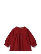 Dress L/S Elvira Dresses & Skirts Dresses Casual Dresses Long-sleeved Casual Dresses Red Wheat