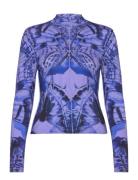 Bfly Tops T-shirts & Tops Long-sleeved Purple Desigual