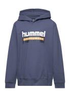 Hmltukas Hoodie Tops Sweatshirts & Hoodies Hoodies Blue Hummel