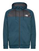 M Reaxion Fleece F/Z Hoodie - Eu Sport Sweatshirts & Hoodies Hoodies Blue The North Face