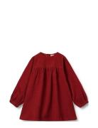 Dress L/S Elvira Dresses & Skirts Dresses Casual Dresses Long-sleeved Casual Dresses Red Wheat