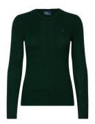 Cable-Knit Wool-Cashmere Sweater Tops Knitwear Jumpers Khaki Green Polo Ralph Lauren