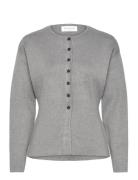 Mschmirielle Hasle Cardigan Tops Knitwear Cardigans Grey MSCH Copenhagen