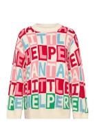 Vmhelper Ls O-Neck Over Pull. Xmas Tops Knitwear Jumpers Cream Vero Moda