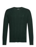 Anf Mens Sweaters Tops Knitwear Round Necks Khaki Green Abercrombie & Fitch