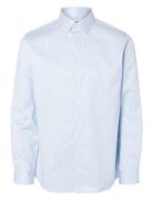 Slhslimethan Shirt Ls Classic Noos Tops Shirts Business Blue Selected Homme