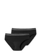 Period Briefs 2-Pack Lace Black - Secret Care Trusser, Tanga Briefs Black Schiesser