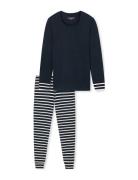 Long Pyjamas Midnight Blue - Casual Essentials Pyjamas Nattøj Navy Schiesser