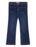 Flared Jeans Bottoms Jeans Wide Jeans Blue Mango