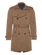 Water-Repellent Trench Coat With Belt Trenchcoat Frakke Brown Mango