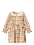 Nmfsevena Ls Dress Lil Dresses & Skirts Dresses Casual Dresses Long-sleeved Casual Dresses Beige Lil'Atelier