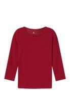 Nmnkab Xsl Top Tops T-shirts Long-sleeved T-Skjorte Red Name It